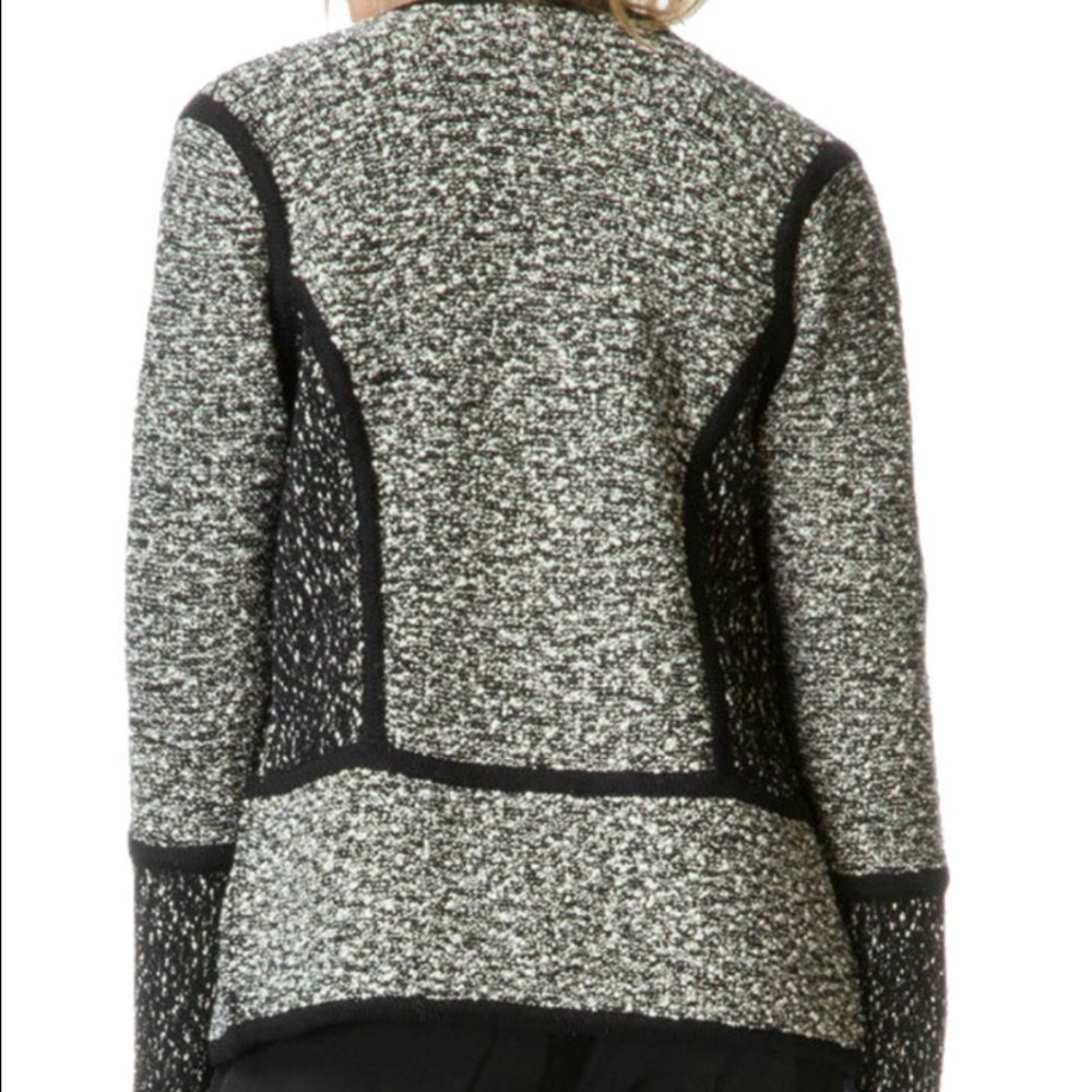 Vince Textured Drape Front Jacket - Picture 2 of 6